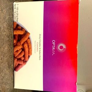 Optavia zesty cheddar and Italian herb crunchers